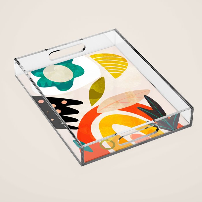 bauhaus goes Matisse in summer II Acrylic Tray Gallery Image 1
