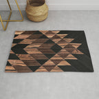 Urban Tribal Pattern No.11 - Aztec - Wood Rug Gallery Image 1