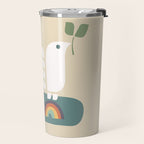 Peace dove and rainbow bomb Travel Mug Gallery Image 2