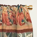 Antique 18th Century French Verdure Flower Garden Tapestry Window Curtain Gallery Image 2