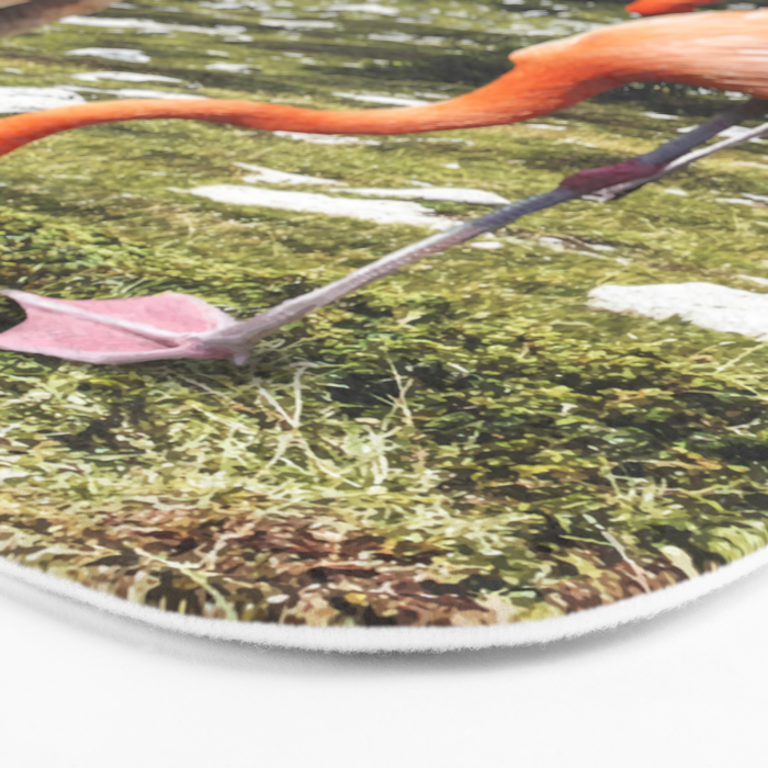 Alternate Reality, Surrealism Digital Photography, Space Flamingo Astronaut Collage Bath Mat Gallery Image 3