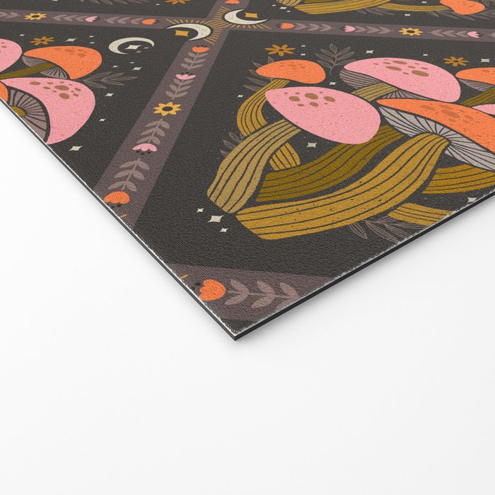 Mushrooms and Moons - Dark Welcome Mat Gallery Image 2