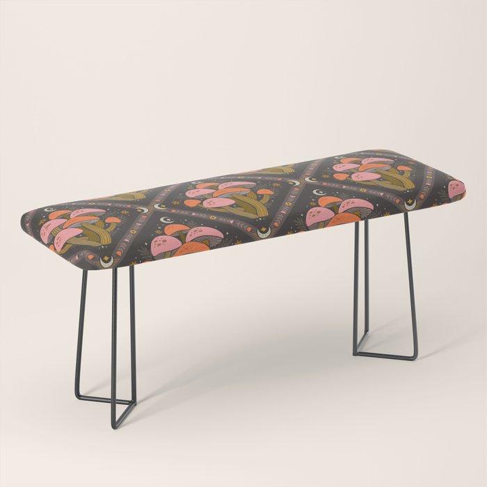 Mushrooms and Moons - Dark Bench Gallery Image 1