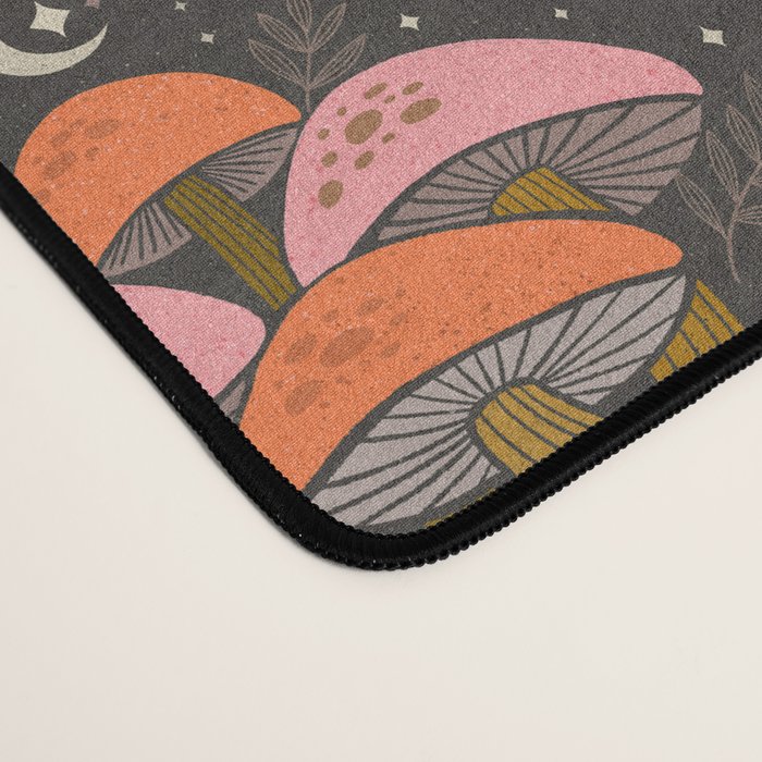 Mushrooms and Moons - Dark Desk Mat Gallery Image 4
