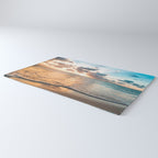 sunset sky over ocean - beach with sunset sky horizon Rug Gallery Image 3