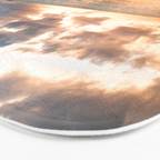 sunset sky over ocean - beach with sunset sky horizon Bath Mat Gallery Image 3