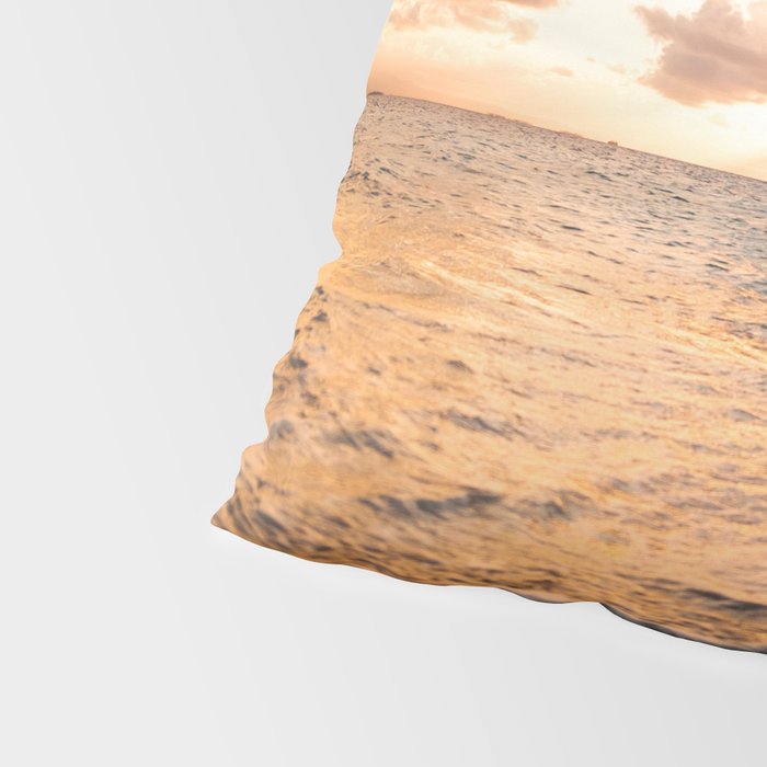 sunset sky over ocean - beach with sunset sky horizon Pillow Sham Gallery Image 4