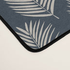 Palm Leaf Navy Blue And Cream Desk Mat Gallery Image 4
