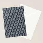 Palm Leaf Navy Blue And Cream Stationery Card Gallery Image 2