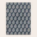 Palm Leaf Navy Blue And Cream Notebook Gallery Image 4