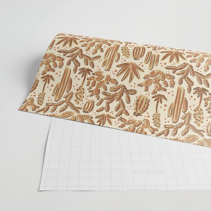 Cactus Desert - gold and copper Wrapping Paper Gallery Image 2