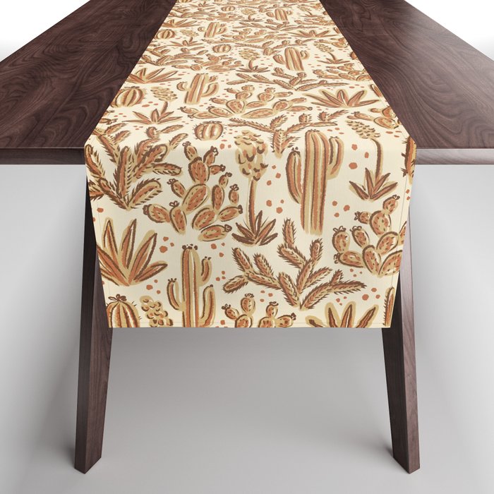 Cactus Desert - gold and copper Table Runner Gallery Image 1