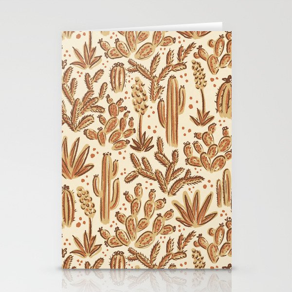 Cactus Desert - gold and copper Stationery Card Gallery Image 2