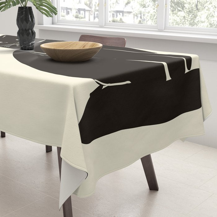 Minimalist Black Cat 2 Tablecloth Gallery Image 3