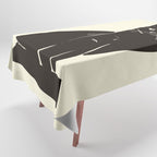 Minimalist Black Cat 2 Tablecloth Gallery Image 1