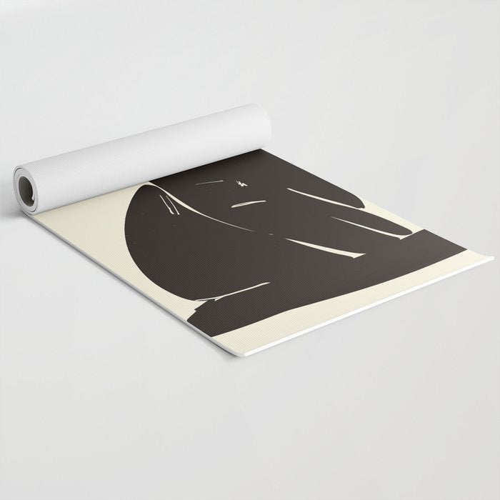 Minimalist Black Cat 2 Yoga Mat Gallery Image 2