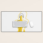 Sun Kissed Shy Girl Desk Mat Gallery Image 1