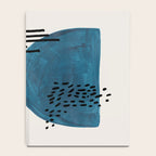 Burnt Orange Jewel Teal Blue Mid Century Modern Funky Colorful Shapes Patterns by Ejaaz Haniff Notebook Gallery Image 4
