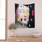 Portrait With A Spectrum 4 Wall Tapestry Gallery Image 2