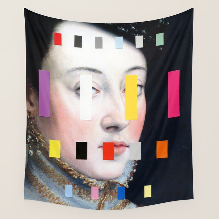 Portrait With A Spectrum 4 Wall Tapestry Gallery Image 4