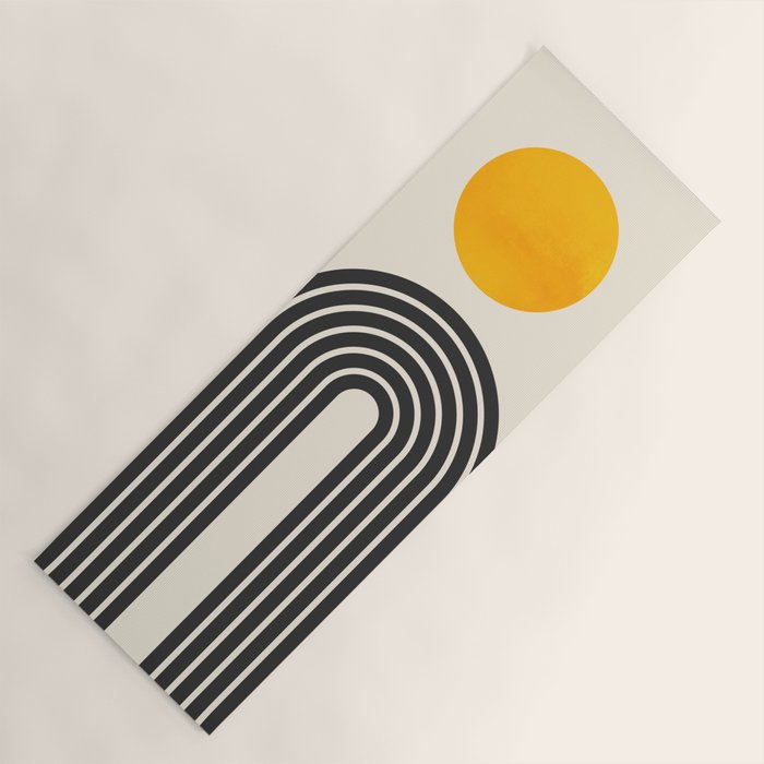 Gold Sun I: Mid-Century Modern Edition Yoga Mat Gallery Image 1