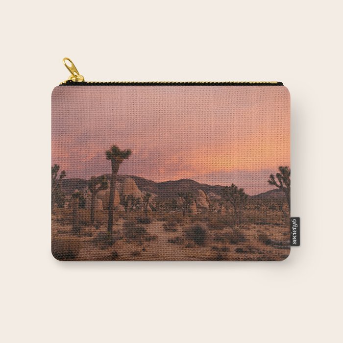 Joshua Tree Sunset Carry All Pouch Gallery Image 1