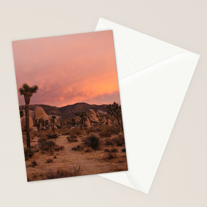 Joshua Tree Sunset Stationery Card Gallery Image 2