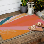 Abstract View 2 Outdoor Rug Gallery Image 2