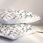 Coquette black Bows Pillow Sham Gallery Image 3