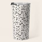 Coquette black Bows Travel Mug Gallery Image 3
