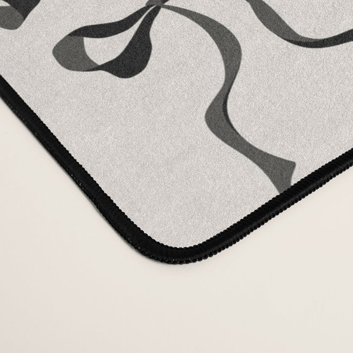Coquette black Bows Desk Mat Gallery Image 4