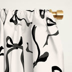 Coquette black Bows Window Curtain Gallery Image 2
