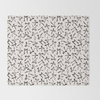 Coquette black Bows Throw Blanket Gallery Image 2