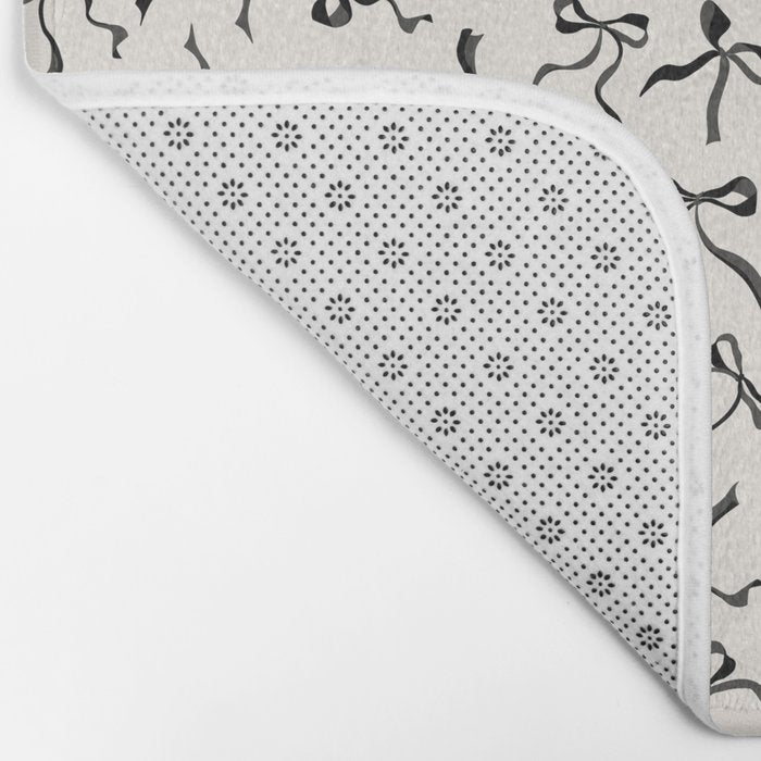 Coquette black Bows Bath Mat Gallery Image 2