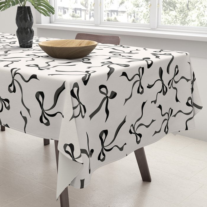 Coquette black Bows Tablecloth Gallery Image 3
