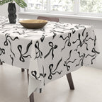 Coquette black Bows Tablecloth Gallery Image 3