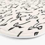 Coquette black Bows Bath Mat Gallery Image 3
