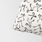 Coquette black Bows Pillow Sham Gallery Image 4