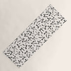 Coquette black Bows Yoga Mat Gallery Image 1