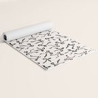 Coquette black Bows Yoga Mat Gallery Image 2
