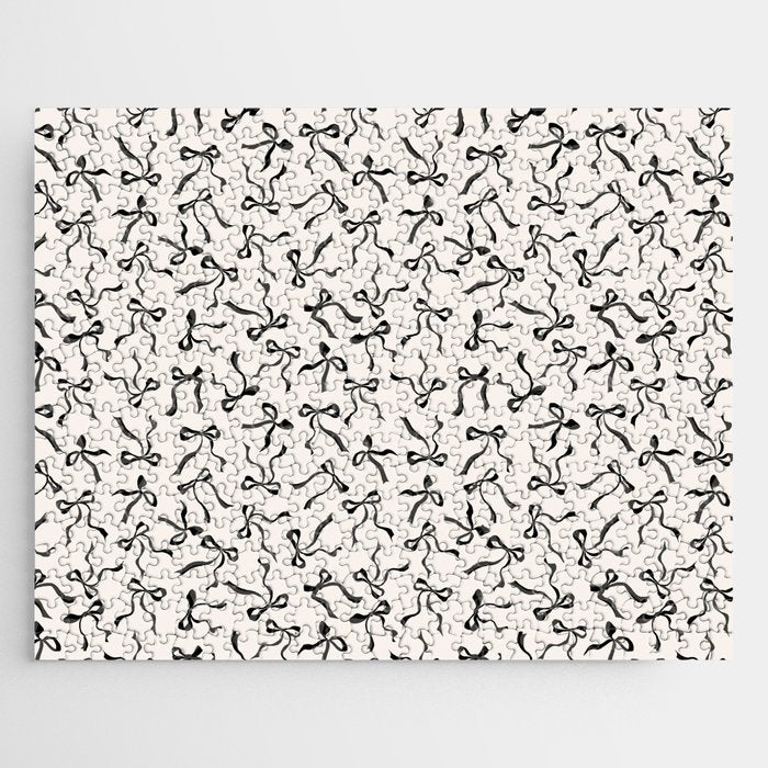Coquette black Bows Jigsaw Puzzle Gallery Image 1