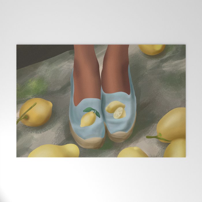 Lemon Steps Welcome Mat Gallery Image 1
