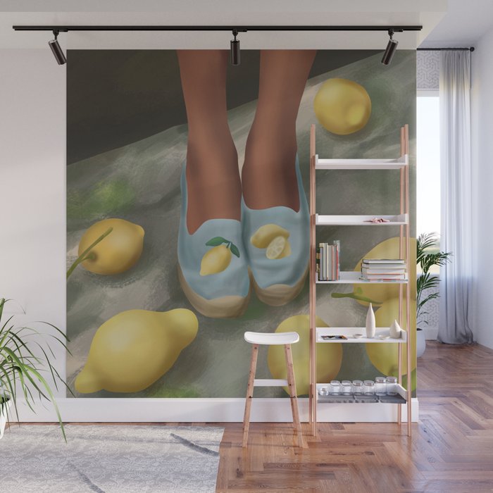 Lemon Steps Wall Mural Gallery Image 1