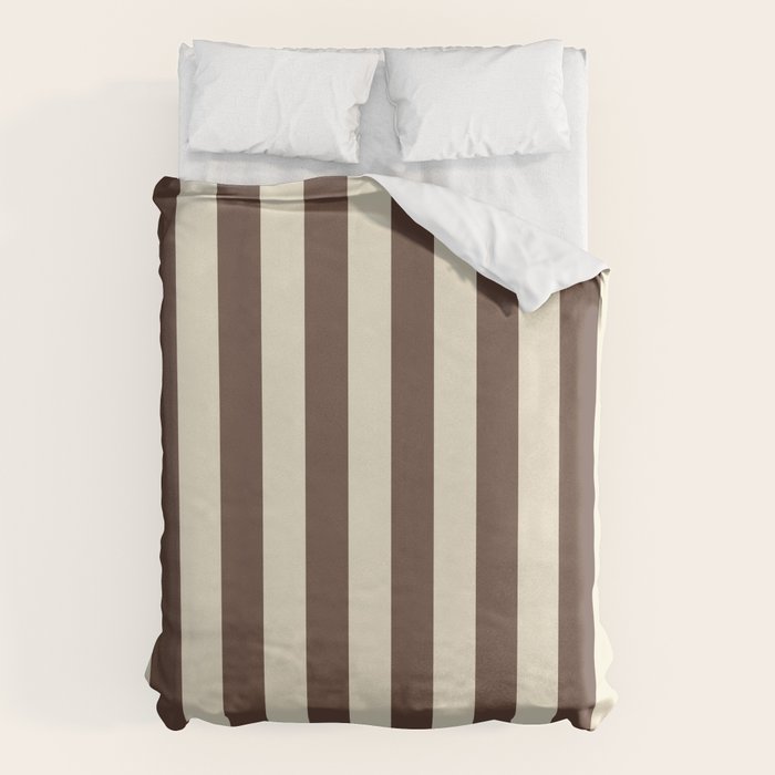 Stripes of Brown and Cream Duvet Cover Gallery Image 6