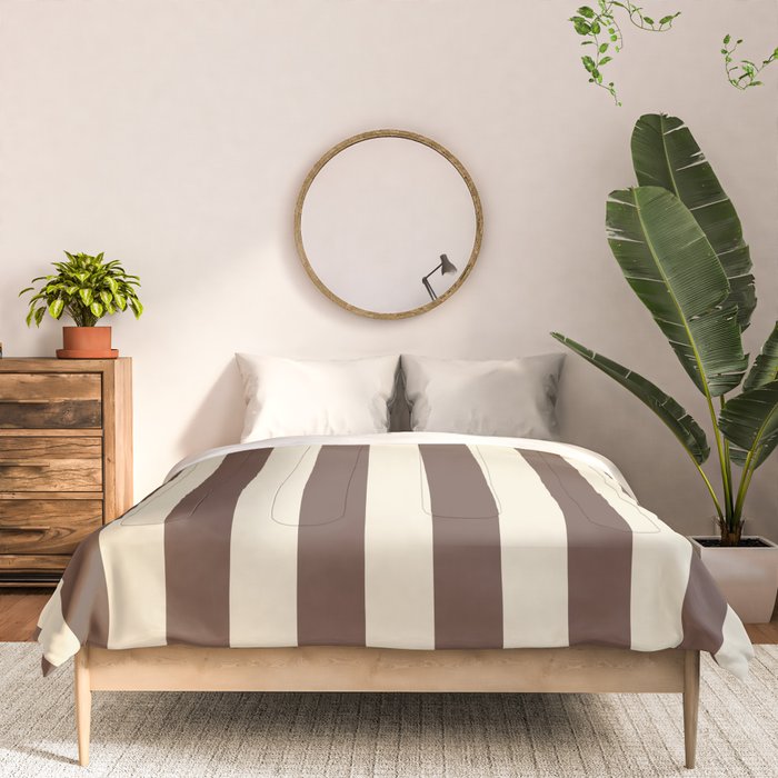 Stripes of Brown and Cream Comforter Gallery Image 3