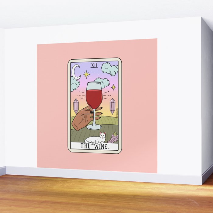 WINE READING (DARK) Wall Mural Gallery Image 2