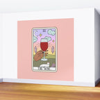 WINE READING (DARK) Wall Mural Gallery Image 2