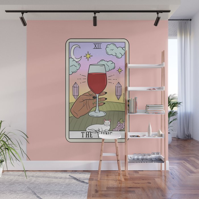 WINE READING (DARK) Wall Mural Gallery Image 1