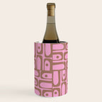 Mid Century Modern Piquet 4 Inspired by PANTONE 17 1230 Color of the Year Mocha Mousse Wine Chiller Gallery Image 2
