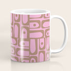 Mid Century Modern Piquet 4 Inspired by PANTONE 17 1230 Color of the Year Mocha Mousse Coffee Mug Gallery Image 1